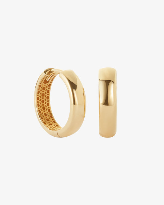 Domed Huggie Earrings