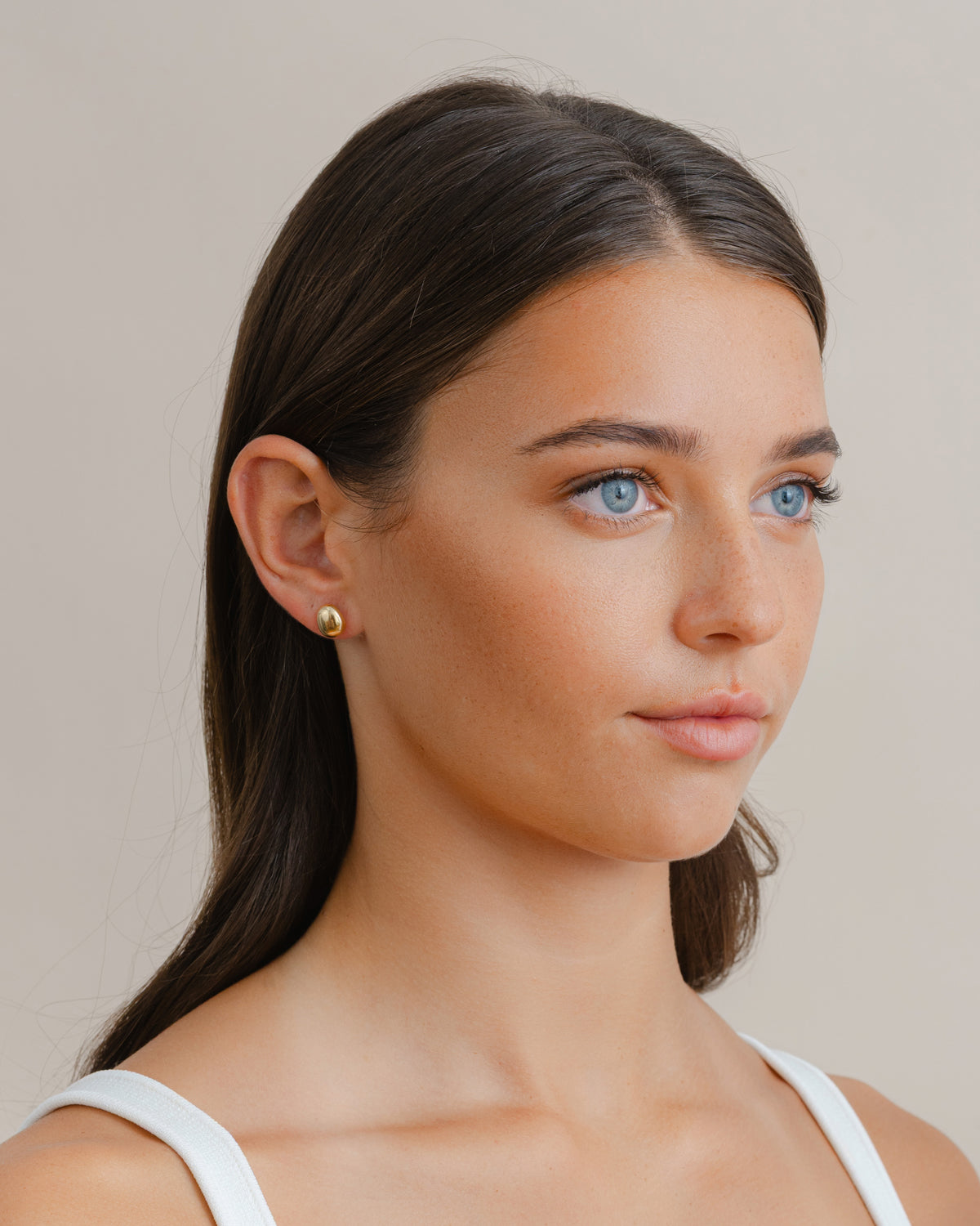 Yellow Gold Stud Earrings