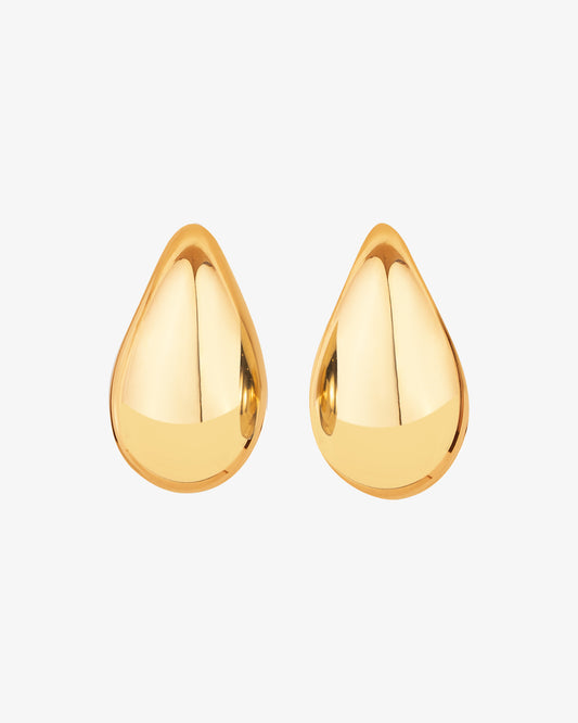 Gold Tear Drop Earrings