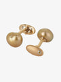 Golden Pearl and Yellow Diamond Cufflinks