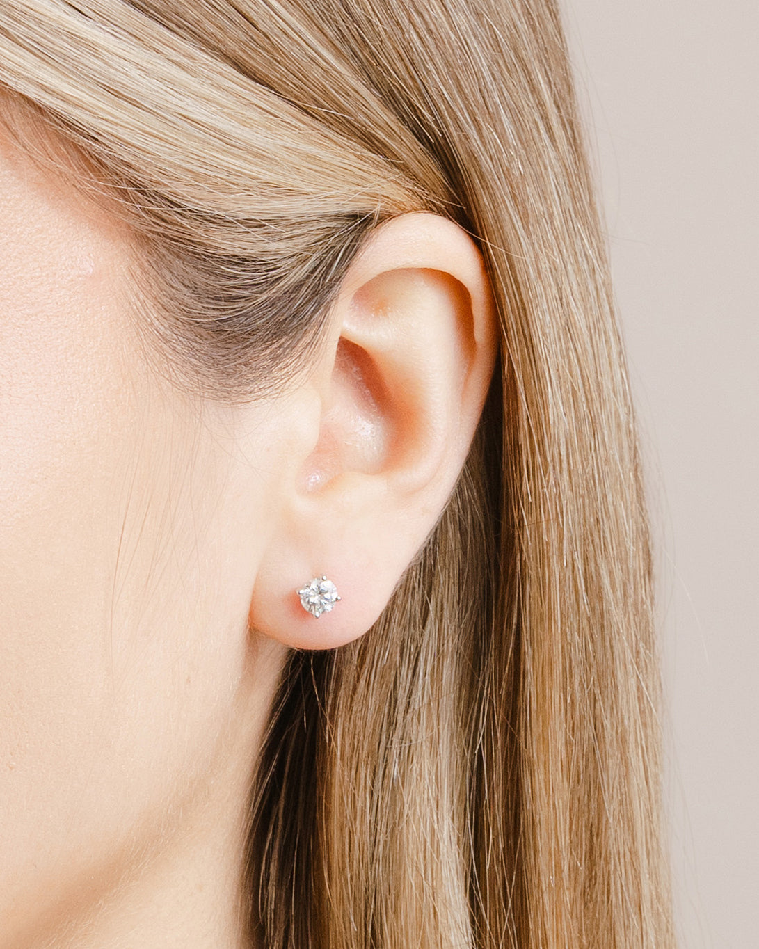 1.00ct (Total) Diamond Stud Earrings