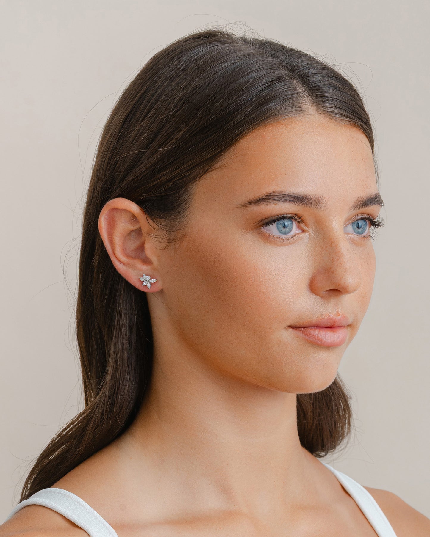 Marquise Diamond Set Stud Earrings