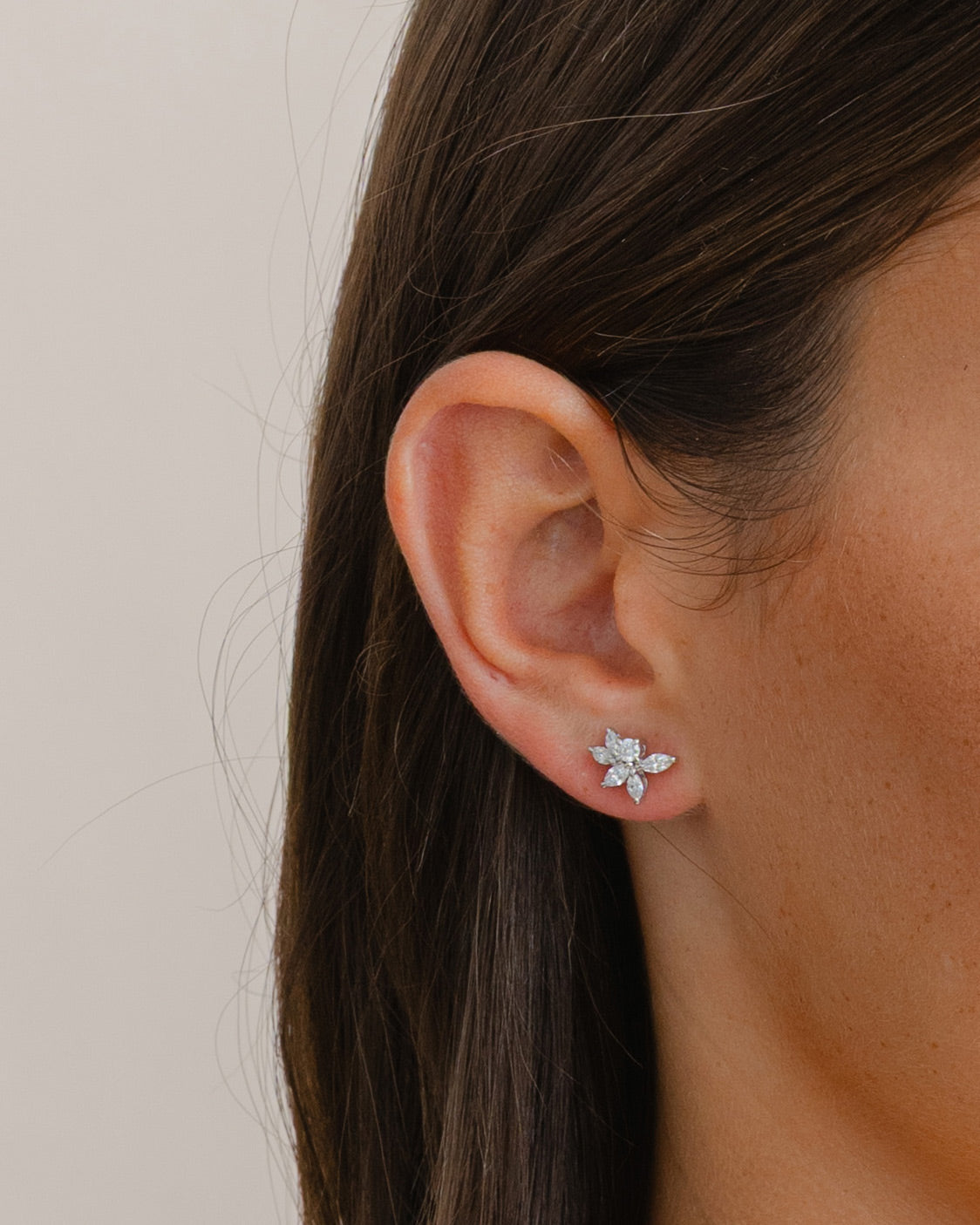 Marquise Diamond Set Stud Earrings