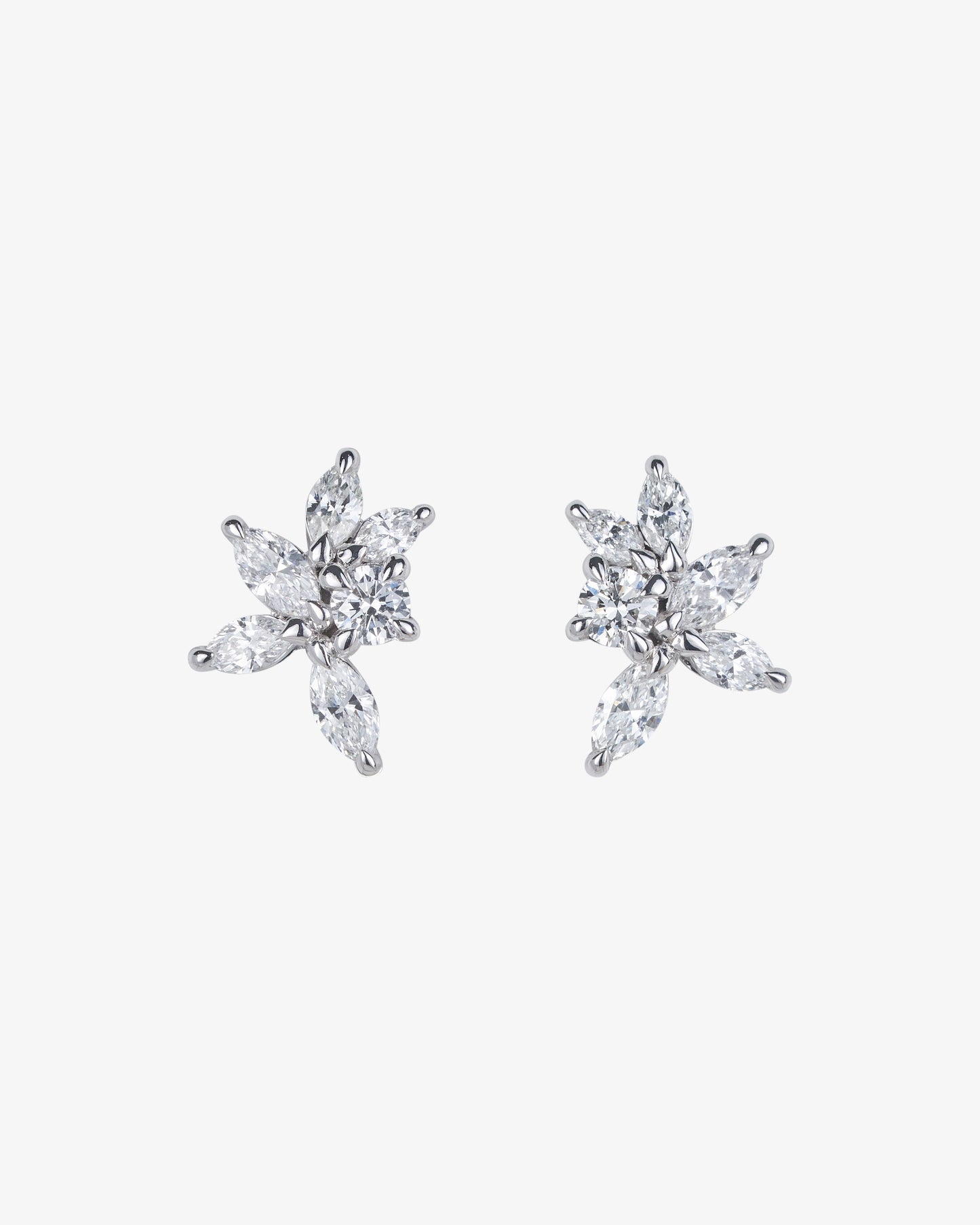 Marquise Diamond Set Stud Earrings