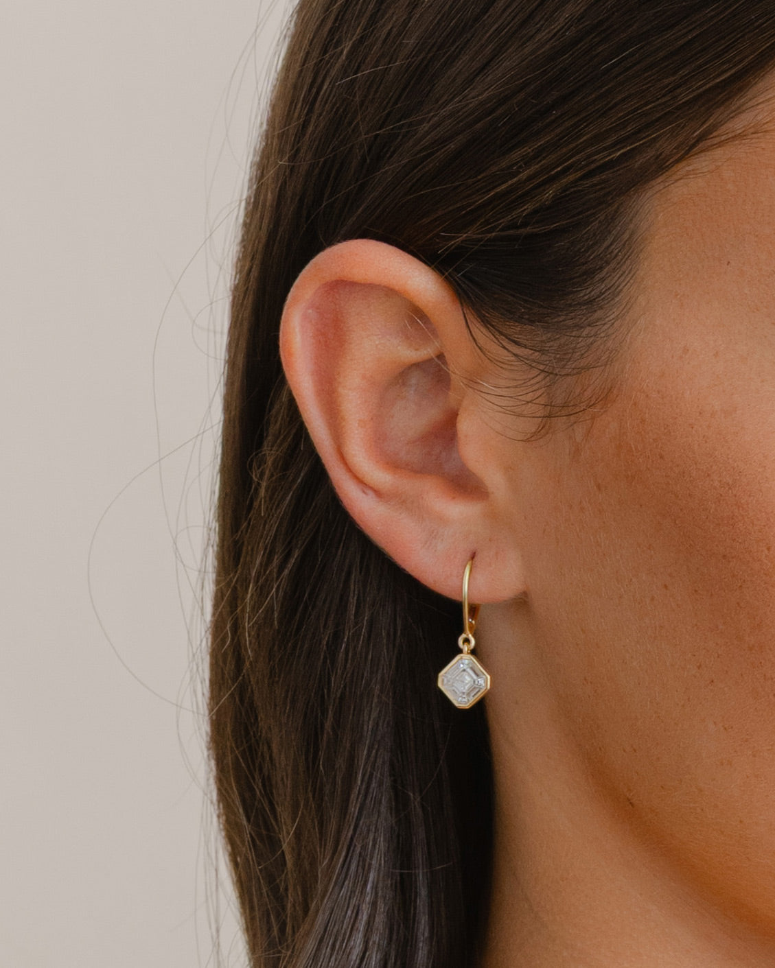 Asscher Diamond Earrings