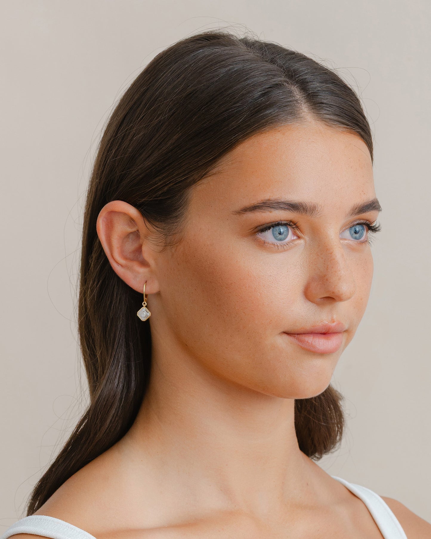 Asscher Diamond Earrings