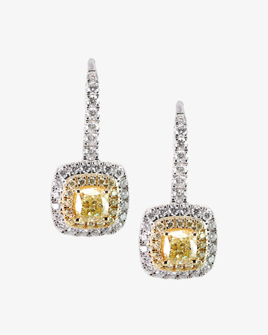 Diamond Double Halo Earrings