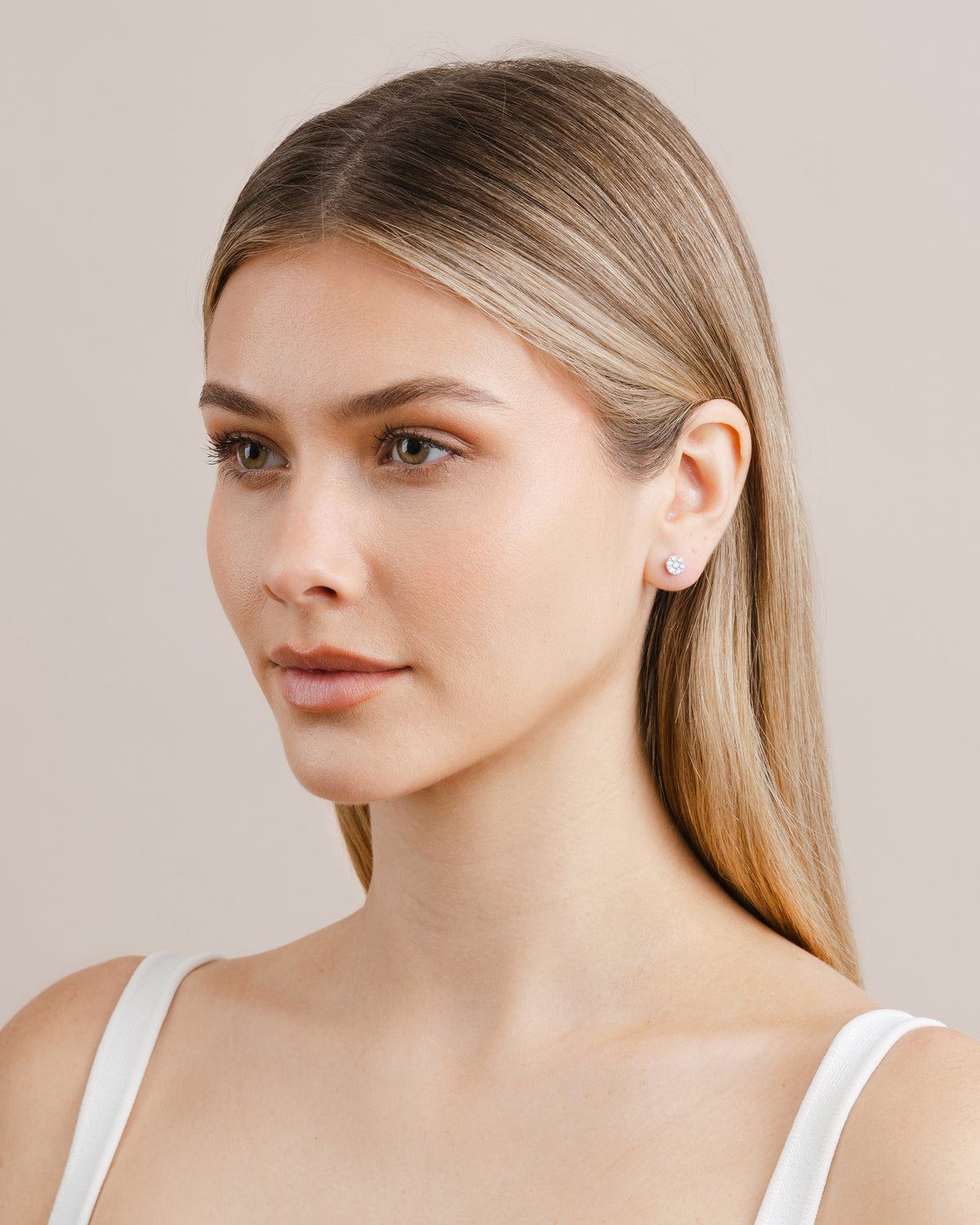 0.48ct (Total) Illusion Set Diamond Stud Earrings