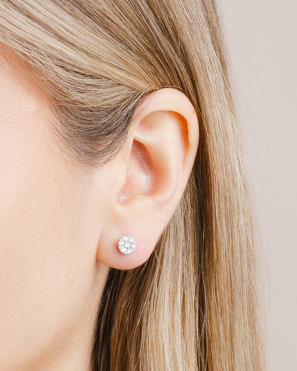 0.48ct (Total) Illusion Set Diamond Stud Earrings