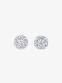 0.48ct (Total) Illusion Set Diamond Stud Earrings