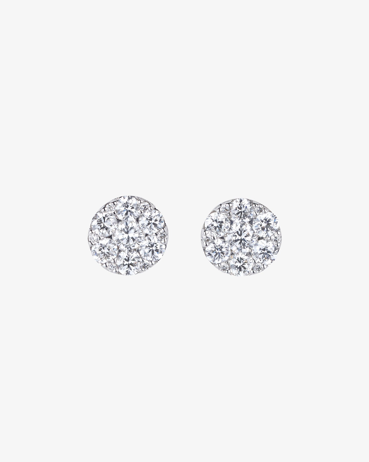 0.48ct (Total) Illusion Set Diamond Stud Earrings