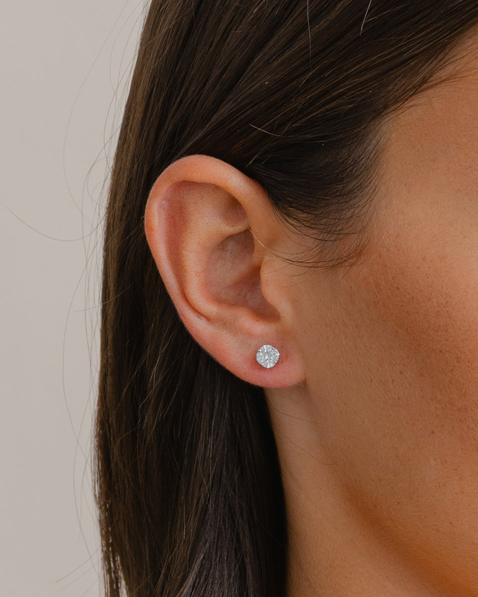 0.60ct Diamond Illusion Stud Earrings