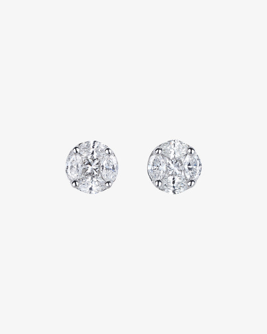 0.60ct Diamond Illusion Stud Earrings