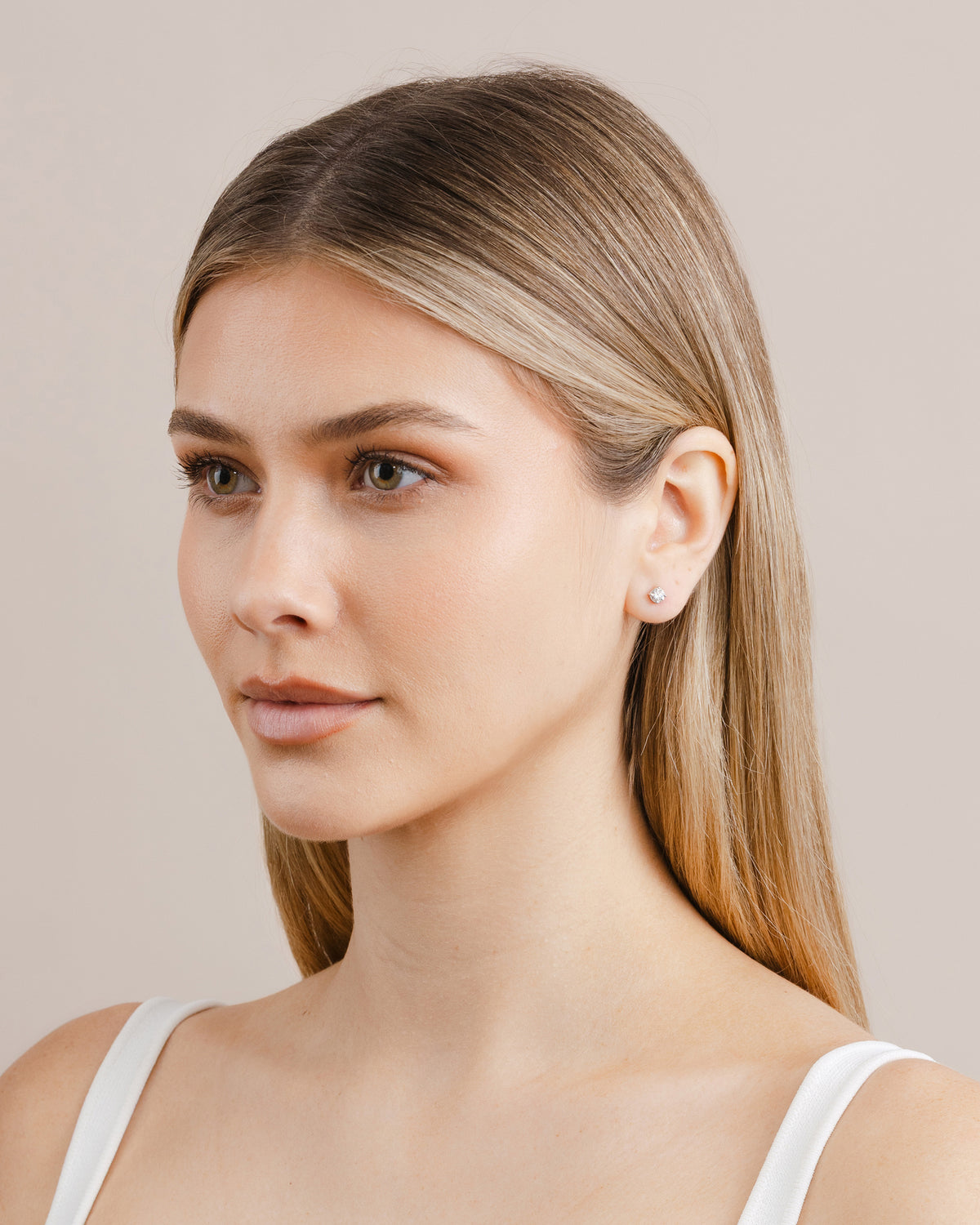 0.63ct (Total)  Diamond Stud Earrings