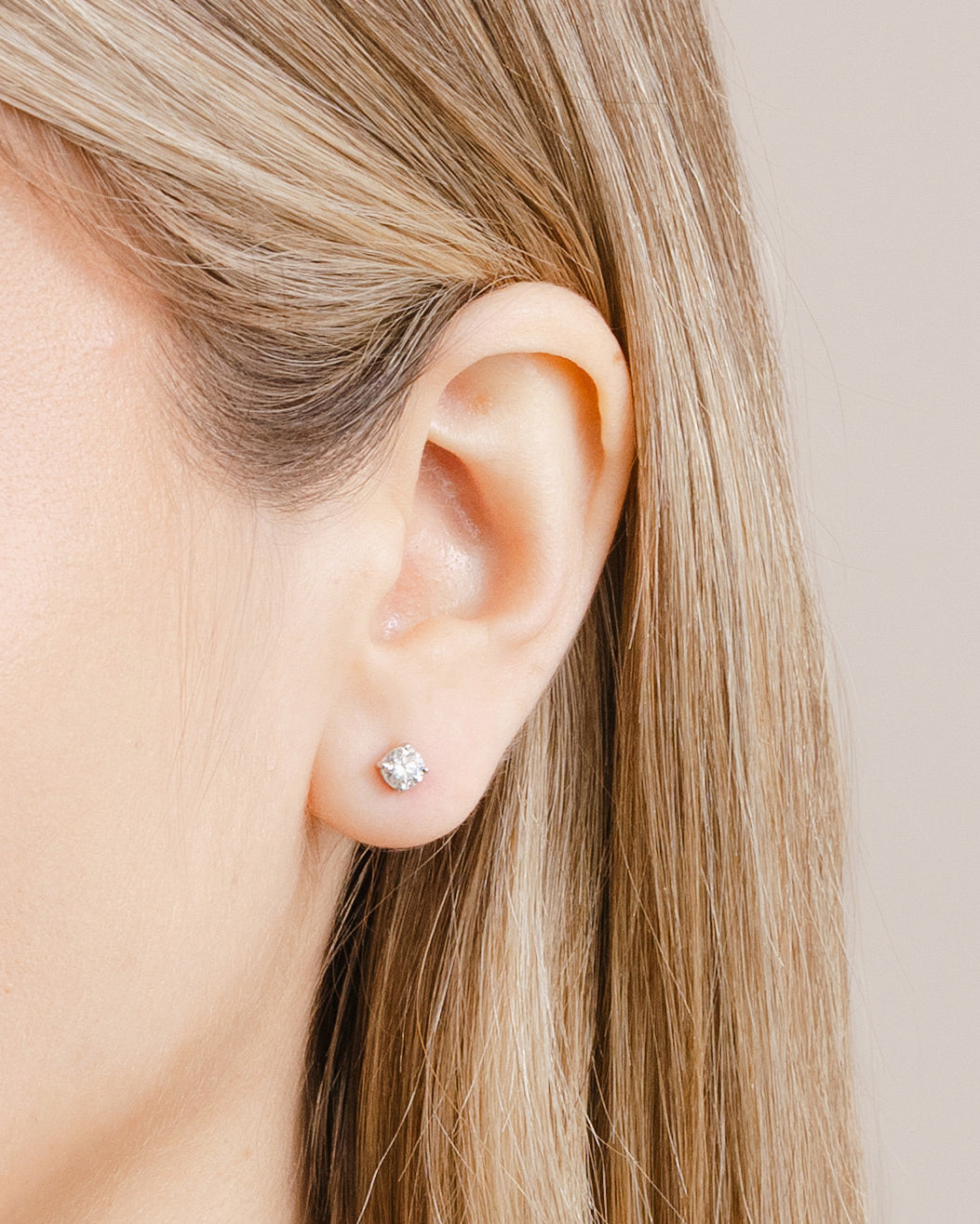 0.63ct (Total)  Diamond Stud Earrings