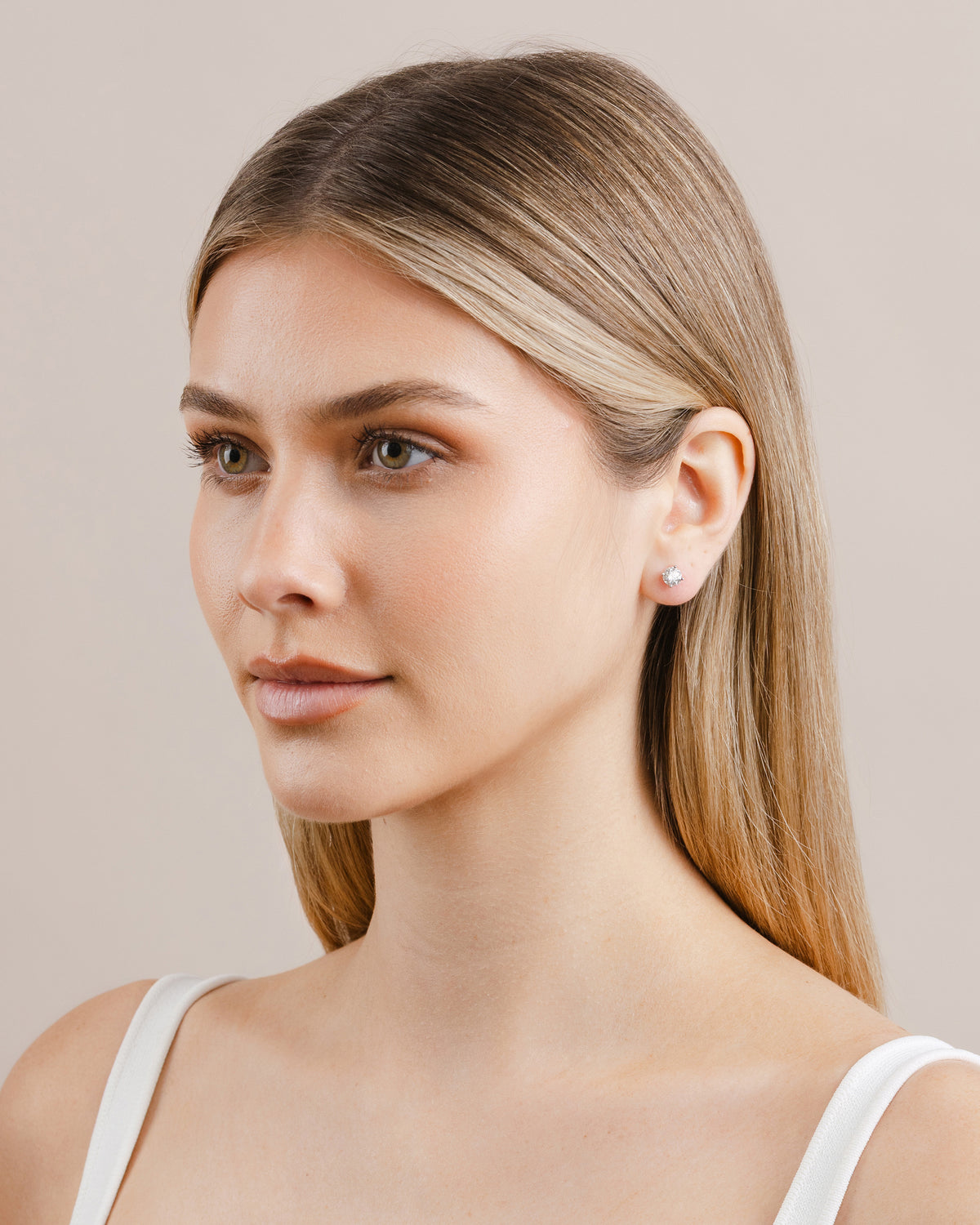 1.48ct (Total)  Diamond Stud Earrings