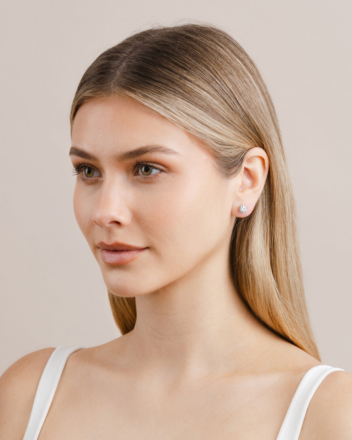 2.16ct (Total) Diamond Stud Earrings