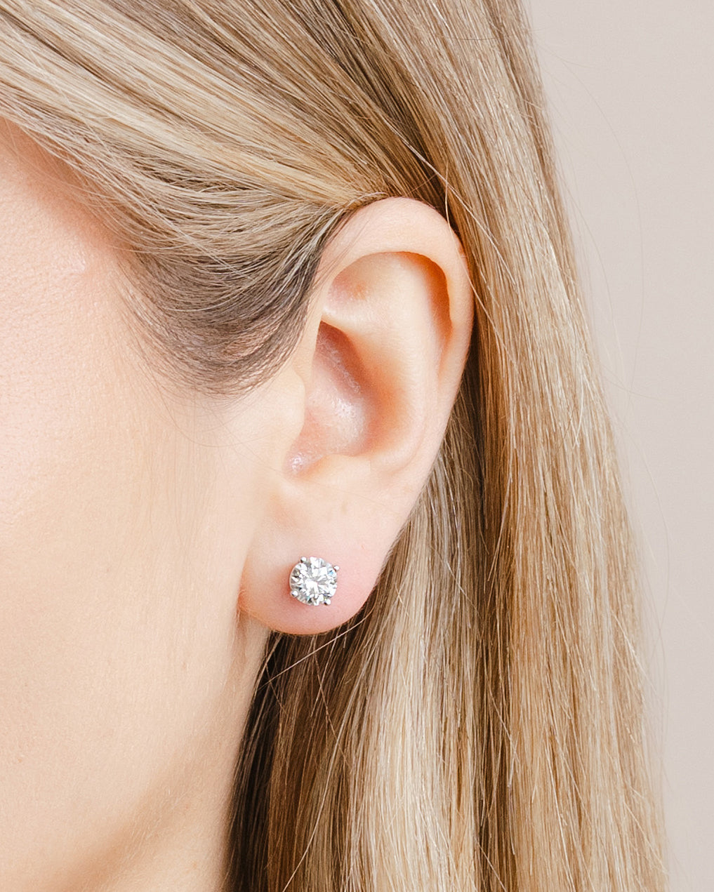 2.16ct (Total) Diamond Stud Earrings