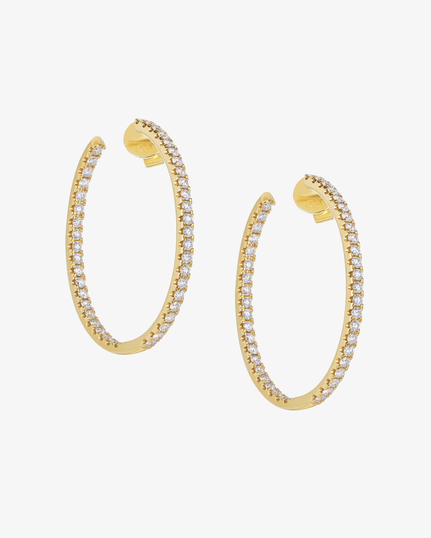 Diamond Hoop Earrings