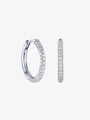 Diamond Huggie Earrings