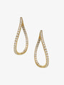 Diamond Hoop Twist Earrings