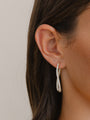 Diamond Hoop Twist Earrings