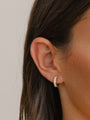 Diamond Huggie Earrings