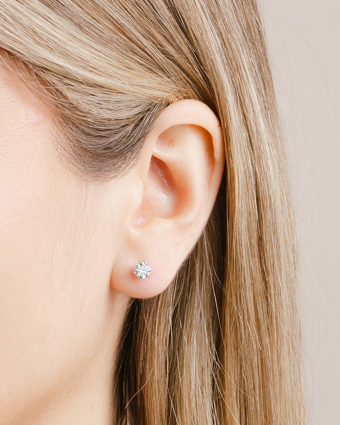 1.00ct (Total) Diamond Stud Earrings