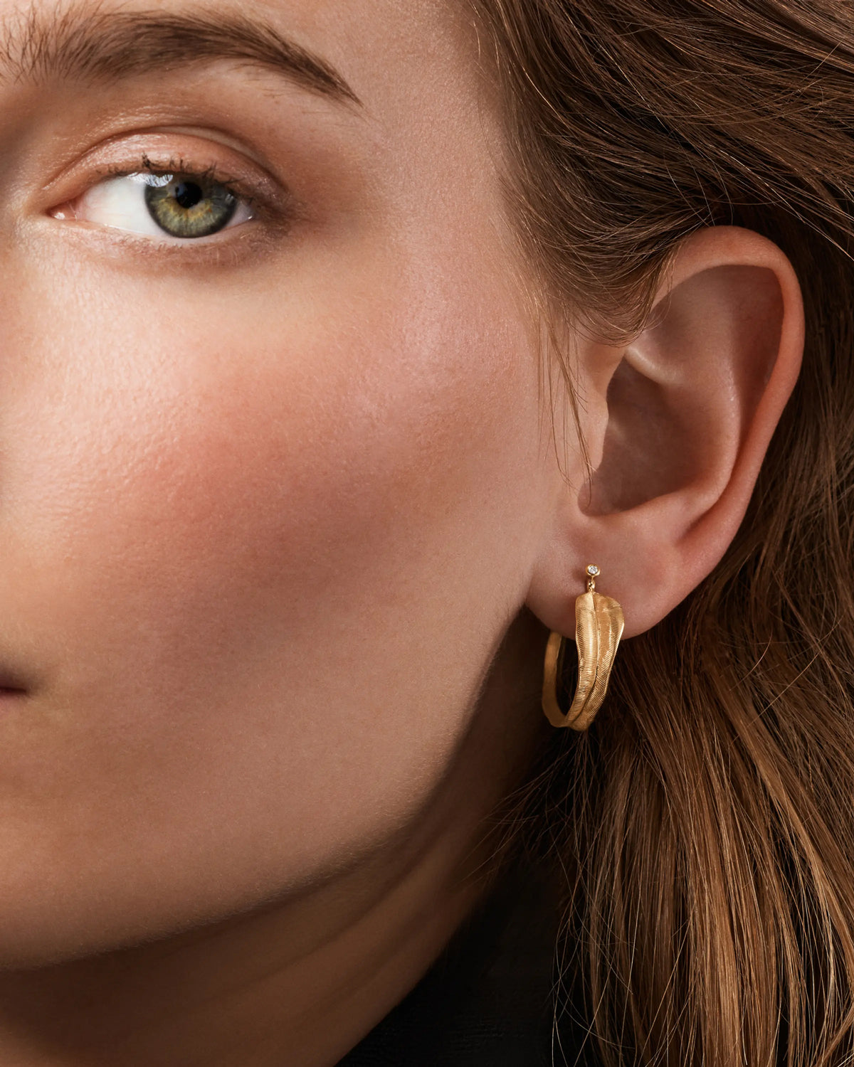 Ole Lynggaard Leaves Creol Earrings Small