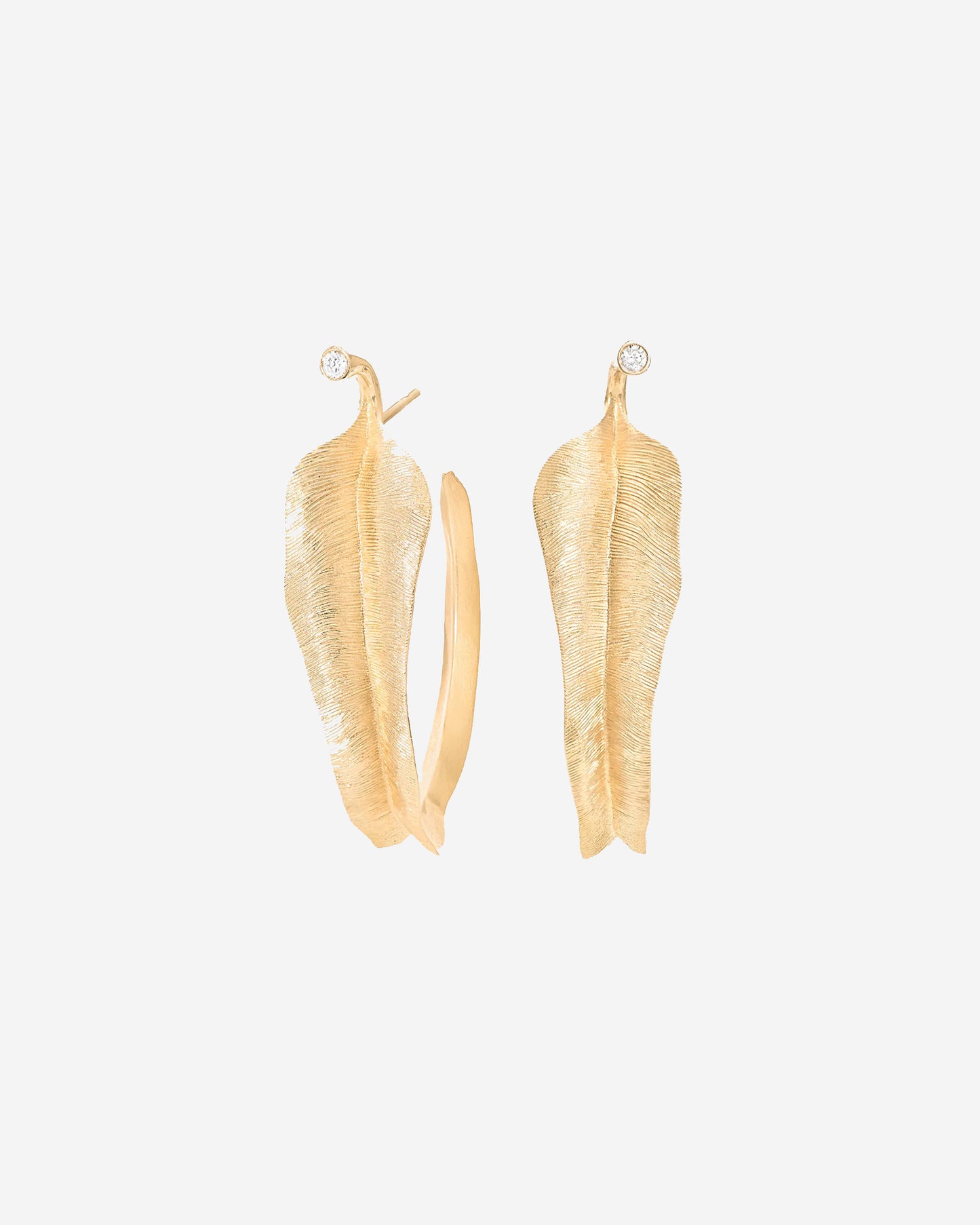 Ole Lynggaard Leaves Creol Earrings Small