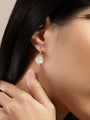 Ole Lynggaard Dew Drop White Moonstone Earrings Large