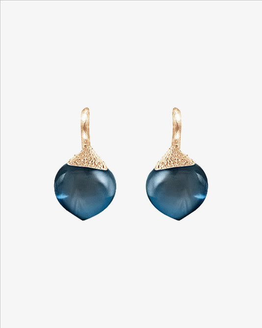 Ole Lynggaard 'Dew Drops' Small London Blue Topaz Earrings