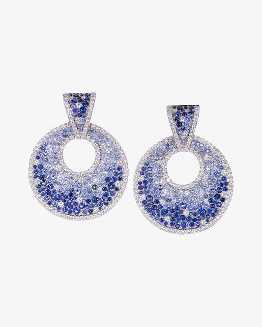 Sapphire and Diamond Earrings