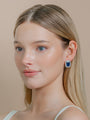 ASHOKA® Platinum and Sapphire Stud Earrings