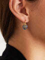 Ole Lynggaard Dew Drop Sky Blue Topaz Earrings Small