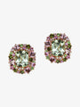 Isabelle Langlois Green Quartz and Tourmaline Earrings