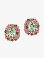 Isabelle Langlois Green Quartz and Tourmaline Earrings
