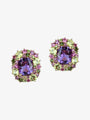 Isabelle Langlois Amethyst and Peridot Earrings