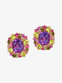 Isabelle Langlois Amethyst and Peridot Earrings