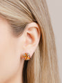 Isabelle Langlois Citrine and Multi-Coloured Gemstone Earrings