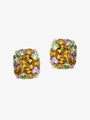 Isabelle Langlois Citrine and Pink Tourmaline Stud Earrings