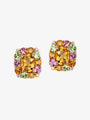 Isabelle Langlois Citrine and Pink Tourmaline Stud Earrings