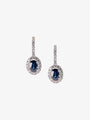 Sapphire and Diamond Earrings