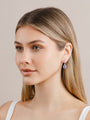 Pear Cut Tanzanite and Diamond Halo Drop Earrings