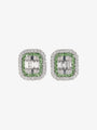 Diamond and Tsavorite Stud Earrings