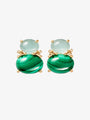 Ole Lynggaard BoHo Earrings with Aquamarine and Malachite