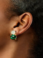 Ole Lynggaard BoHo Earrings with Aquamarine and Malachite