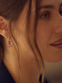 Spinel and Diamond Earring