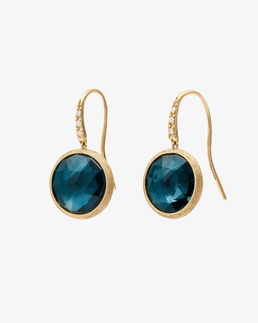 Marco Bicego 'Jaipur' London Blue Topaz and Diamond Earrings