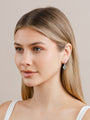 Rose Cut Aquamarine and Diamond Drop Earrings